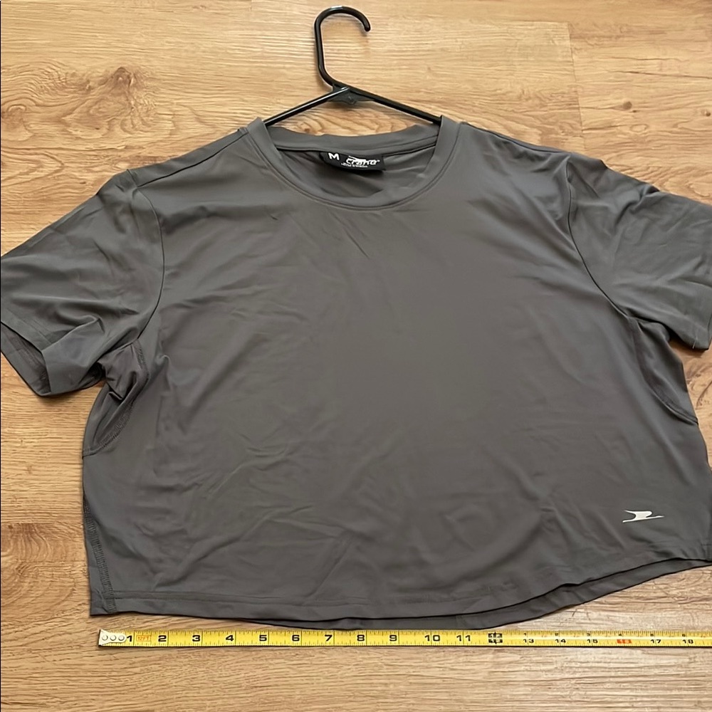 Gray Relaxed Boxy Short Sleeve Tee